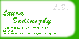 laura dedinszky business card